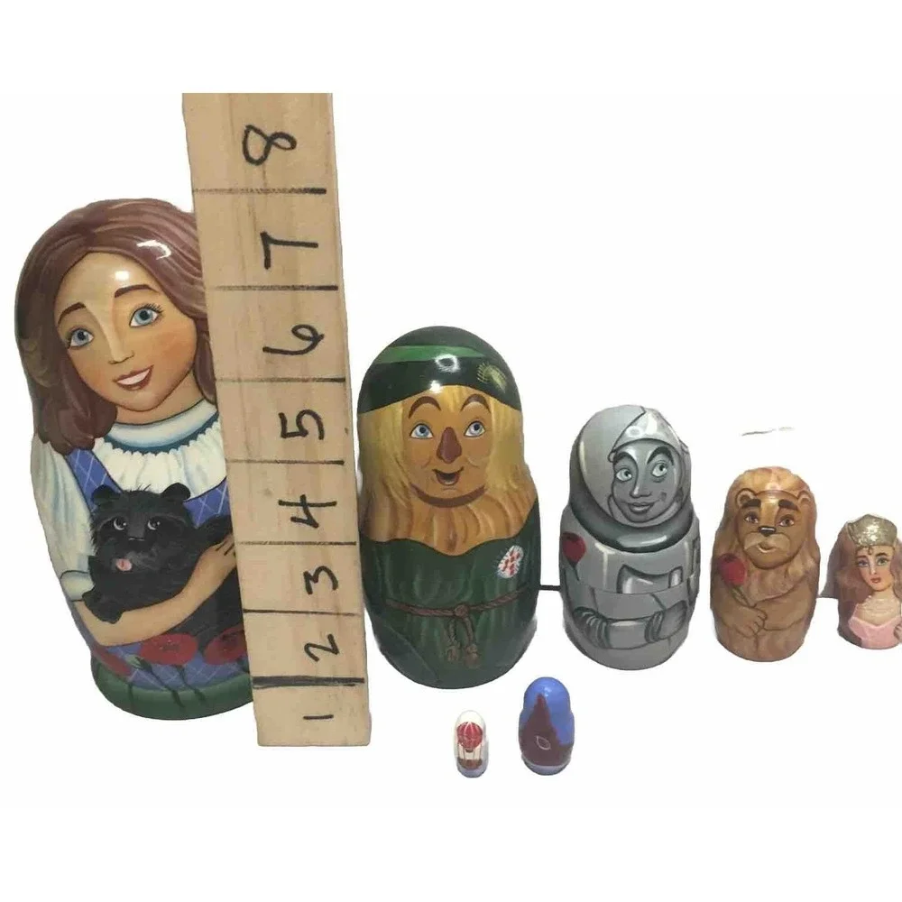 Wizard of Oz Golden Cockerel Collection Russian Nestling Dolls Signed by Artist